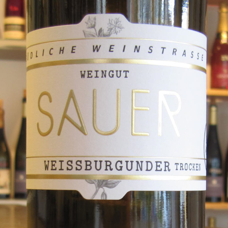 Weissburgunder Weingut Sauer Pfalz